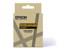 Epson Matte Tape – Yellow/Black 18mm(8m) – LK-5YBJ - Afbeelding 3