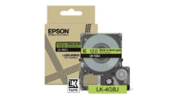 Epson Matte Tape – Green/Black 12mm(8m) – LK-4GBJ