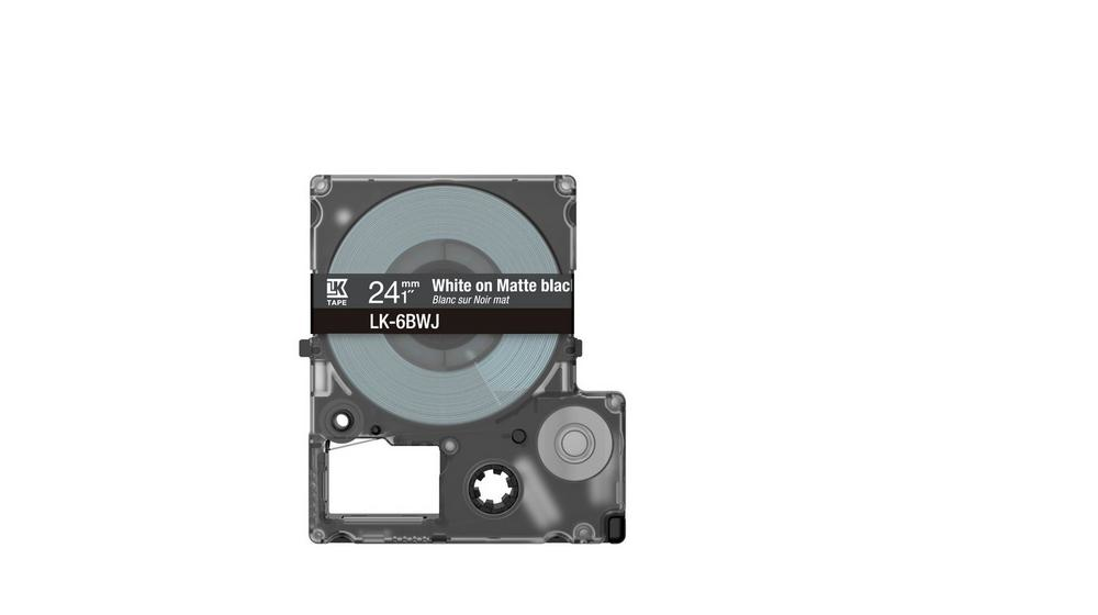 Epson Matte Tape – Black/White 24mm(8m) – LK-6BWJ - Afbeelding 4