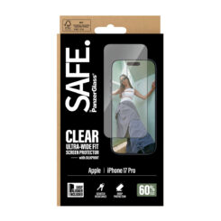 PanzerGlass SAFE. by ® Screen Protector w. Black Frame iPhone 17 Pro | Ultra-Wide Fit w. EasyAligner Doorzichtige schermbeschermer Apple 1 stuk(s) - Afbeelding 4