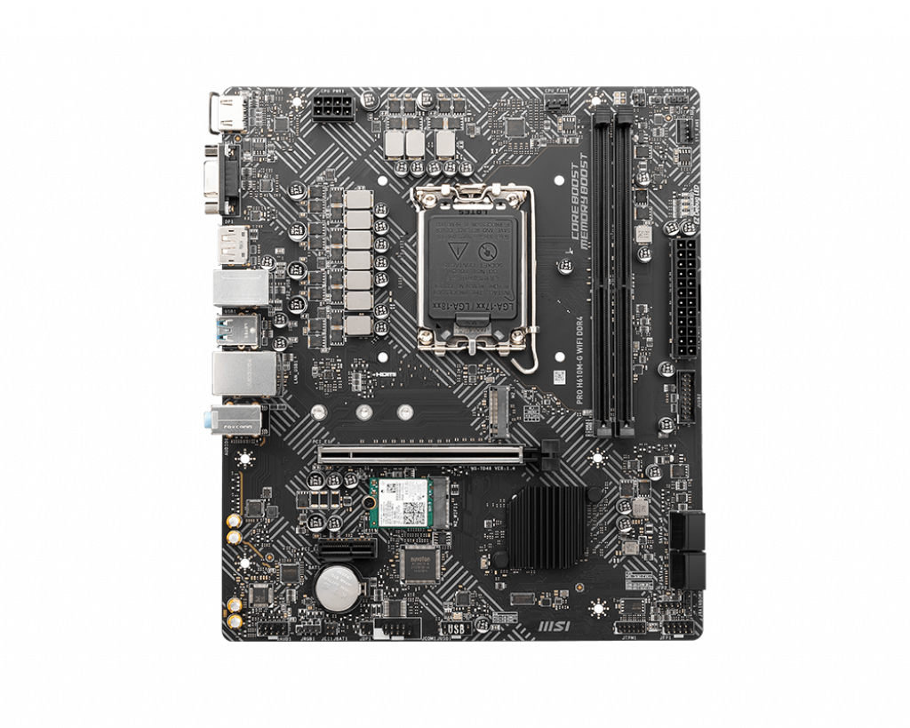 MSI PRO H610M-G WIFI DDR4 moederbord Intel H610 LGA 1700 micro ATX - Afbeelding 5