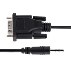 StarTech.com 1m DB9 naar 3.5mm Seriële Kabel voor Serial Device Configuratie, RS232 DB9 Male naar Jack Kabel voor Calibratie van Projectors, Digital Signage, TVs via Audio Jack - Afbeelding 4