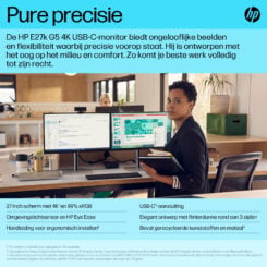 HP E-Series E27k G5 4K USB C-monitor - Afbeelding 6