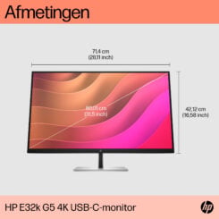 HP E32k G5 4K USB C-monitor - Afbeelding 5