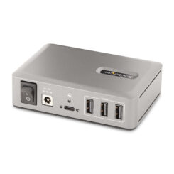 StarTech.com 10-Port USB-C Hub, 8x USB-A + 2x USB-C, Self-Powered met 65W Power Supply, USB 3.1 10Gbps, Desktop/Laptop USB Hub met 0.9m USB-IF Gecertificeerde Locking Kabel, USB Type C Hub - Afbeelding 3