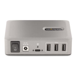 StarTech.com 10-Port USB-C Hub, 8x USB-A + 2x USB-C, Self-Powered met 65W Power Supply, USB 3.1 10Gbps, Desktop/Laptop USB Hub met 0.9m USB-IF Gecertificeerde Locking Kabel, USB Type C Hub - Afbeelding 5