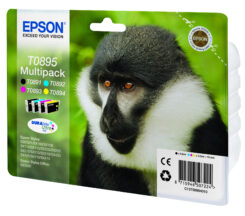 Epson Monkey T0895 Aap DURABrite Ultra multipack vierkleureninkt