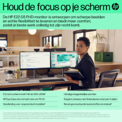 HP E-Series E22 G5 FHD-monitor - Afbeelding 6