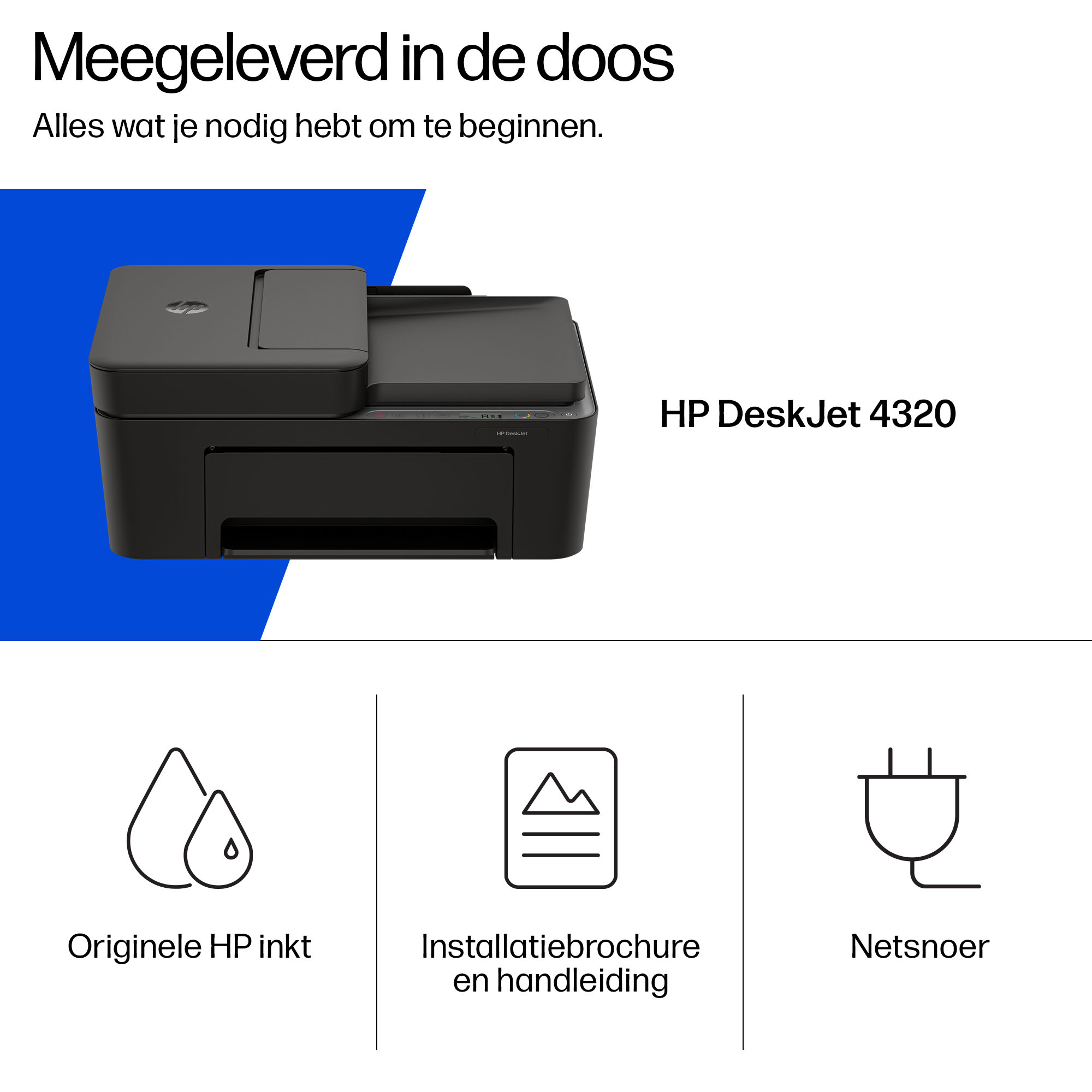 HP DeskJet 4320 Draadloos All-in-One Kleur Printer, Instant Ink - Afbeelding 6
