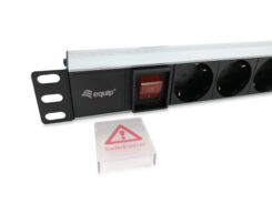Equip 333293 energiedistributie 8 AC-uitgang(en) 1U Zwart, Zilver - Afbeelding 3
