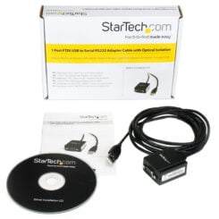 StarTech.com 2,5m 1-Port FTDI USB naar Seriële Adapter kabel met Optische Isolatie, USB naar RS232 Converter - TAA - Afbeelding 5