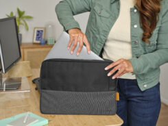 Trust Lisboa - Laptophoes - Sleeve - 16 inch - Gerecycled materiaal - Zwart - Afbeelding 6