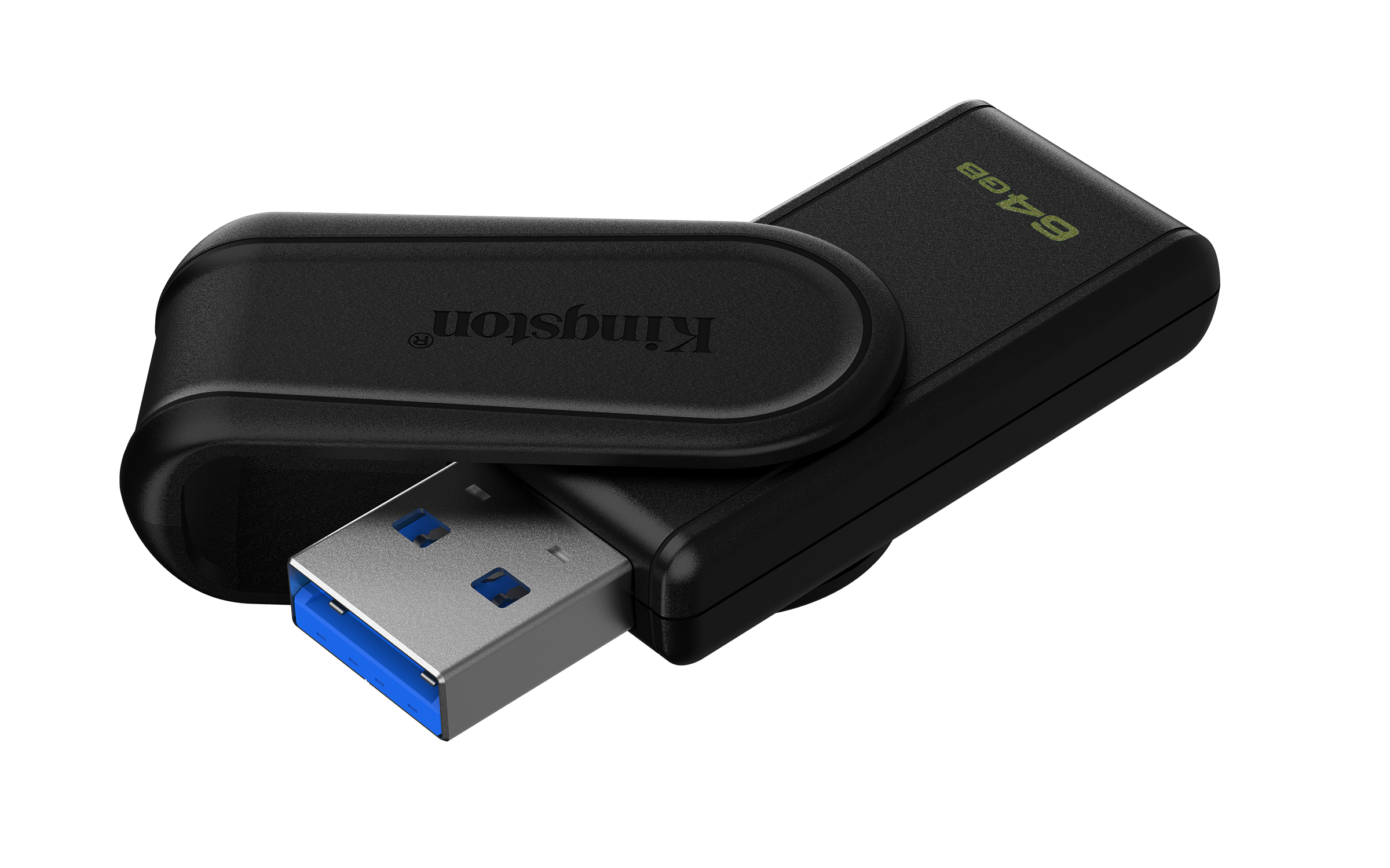 Kingston Technology DataTraveler 64GB Portable USB 3.2 Gen 1 Exodia S (Black/Black) - Afbeelding 3