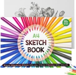 Schetsboek A4 – wit papier – 80 vel