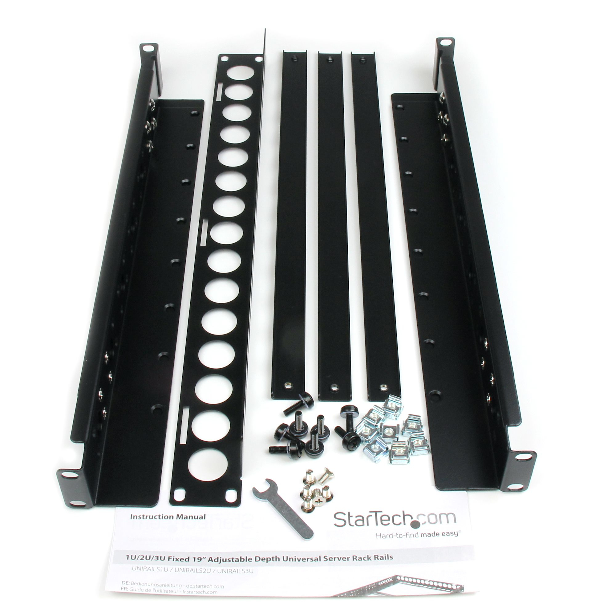 StarTech.com 1U Universal Server Rack Rails, Server Montagerails met Verstelbare Diepte, Rails voor 19inch Rack - Afbeelding 6