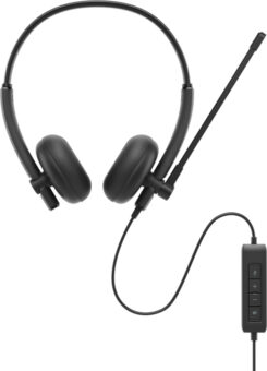 DELL WH125 Headset Bedraad Hoofdband Kantoor/callcenter USB Type-A Zwart - Afbeelding 3