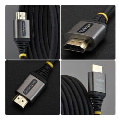 StarTech.com 2m Premium Gecertificeerde High Speed HDMI Kabel, Ultra Flexibele Gevlochten High Flex HDMI Kabel, 4K 60Hz / 1440p 144Hz met HDR10 / ARC, 18Gbps - Afbeelding 4