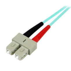 StarTech.com 2m LC/UPC naar SC/UPC OM3 Multimode Glasvezel Netwerkkabel, Full Duplex 50/125µm Zipcord Fiber, 100G Netwerken, LOMMF/VCSEL, <0.3dB Low Insertion Loss, LSZH Fiber Optic Patch Kabel - Afbeelding 3