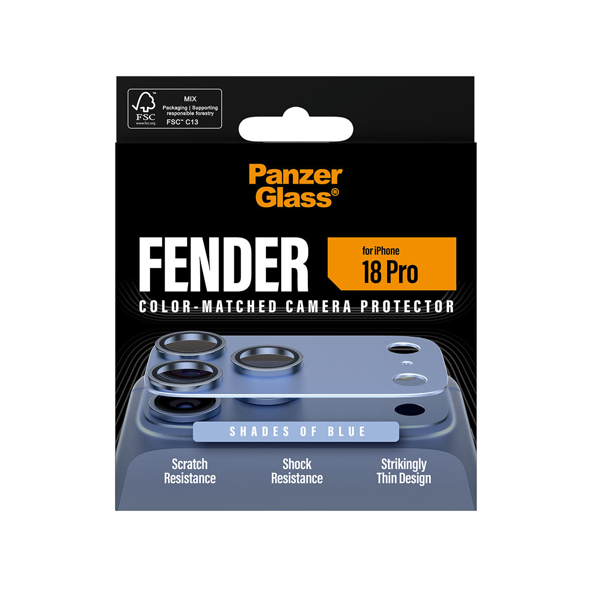 PanzerGlass ® Fender Camera Lens Protector Shades of Blue iPhone 2026 Pro Doorzichtige schermbeschermer 1 stuk(s) - Afbeelding 4