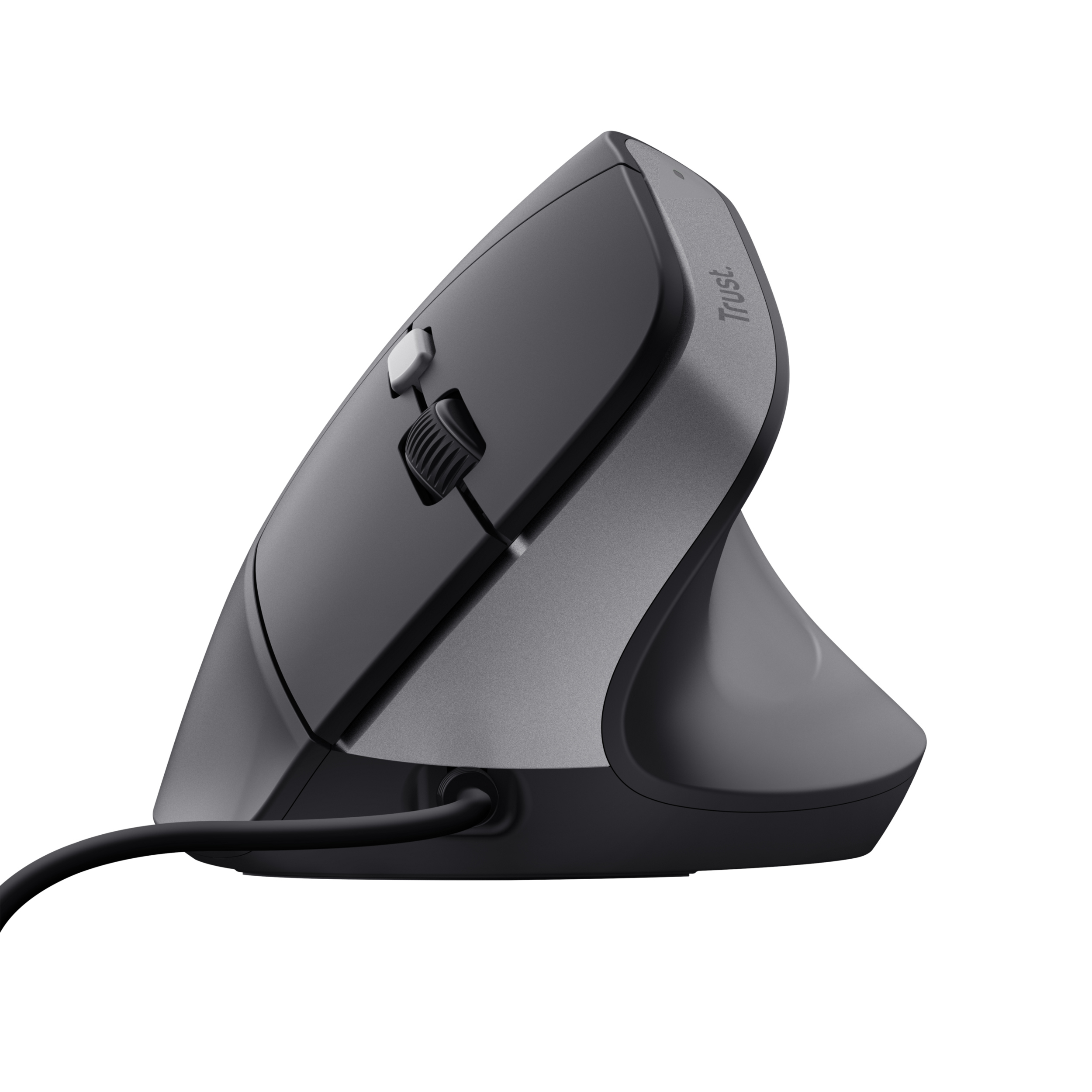 Trust Bayo II Ergonomische bedrade muis – ergonomische muis – rechtshandige muis – USB Type‑A aansluiting – Zwart - Afbeelding 4