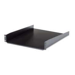 StarTech.com 2U Server Rack Schap - Universele Rack Mount Cantilever Shelf voor 19" Netwerk Kast & Apparatuur - Heavy Duty Staal - Capaciteit 23kg - Diepte 55cm (22”) - Zwart