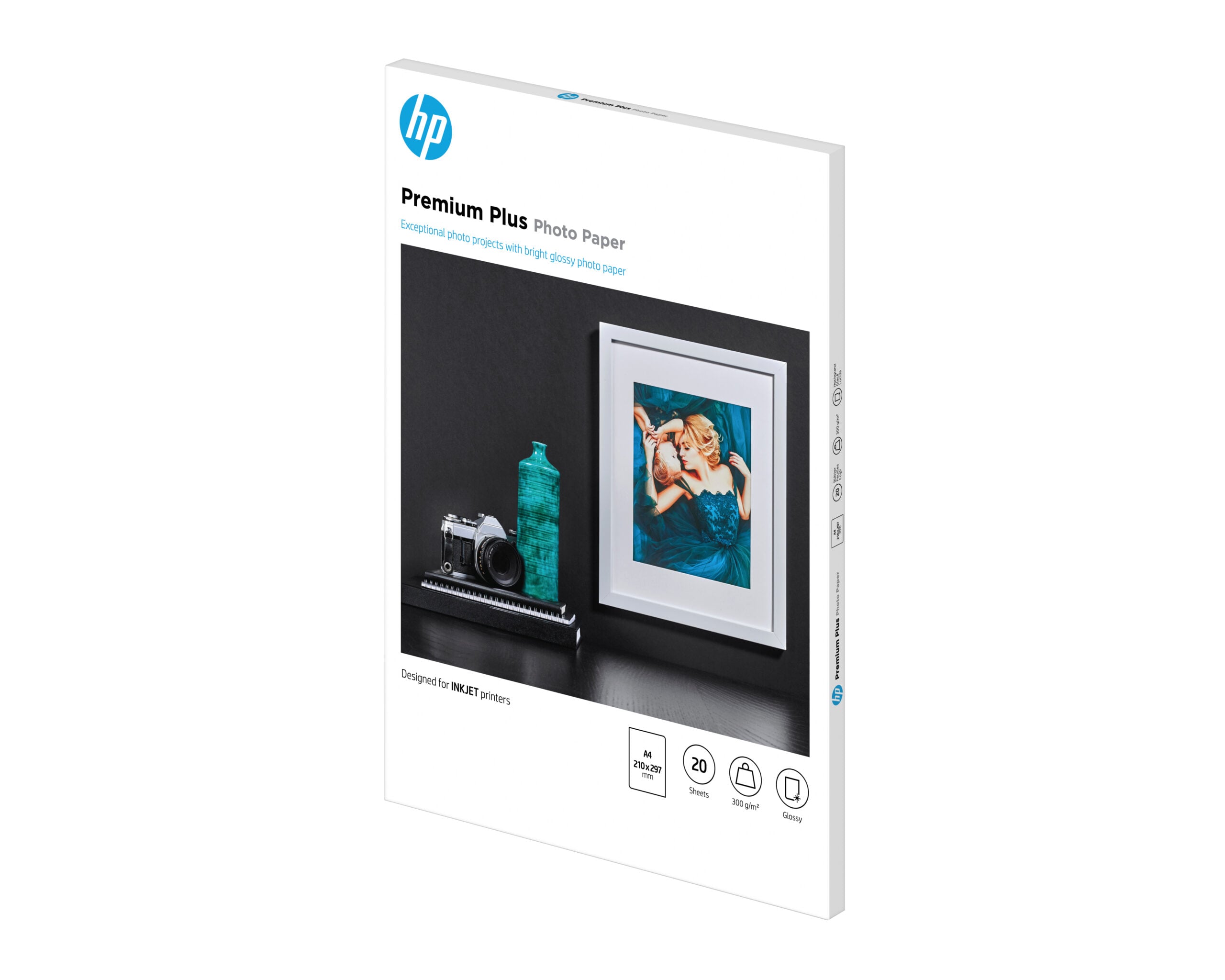 HP Premium Plus glanzend fotopapier, 20 vel, A4/210 x 297 mm - Afbeelding 3