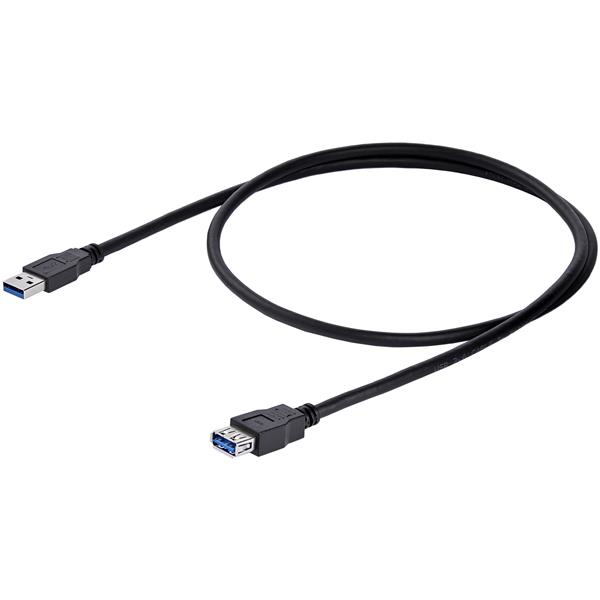 StarTech.com 1m SuperSpeed USB 3.0 (5Gbps) Verlengkabel A naar A - Zwart M/F - Afbeelding 5