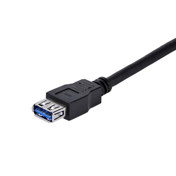 StarTech.com 1m SuperSpeed USB 3.0 (5Gbps) Verlengkabel A naar A - Zwart M/F - Afbeelding 4