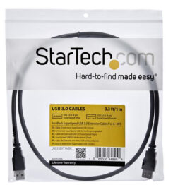 StarTech.com 1m SuperSpeed USB 3.0 (5Gbps) Verlengkabel A naar A - Zwart M/F - Afbeelding 6