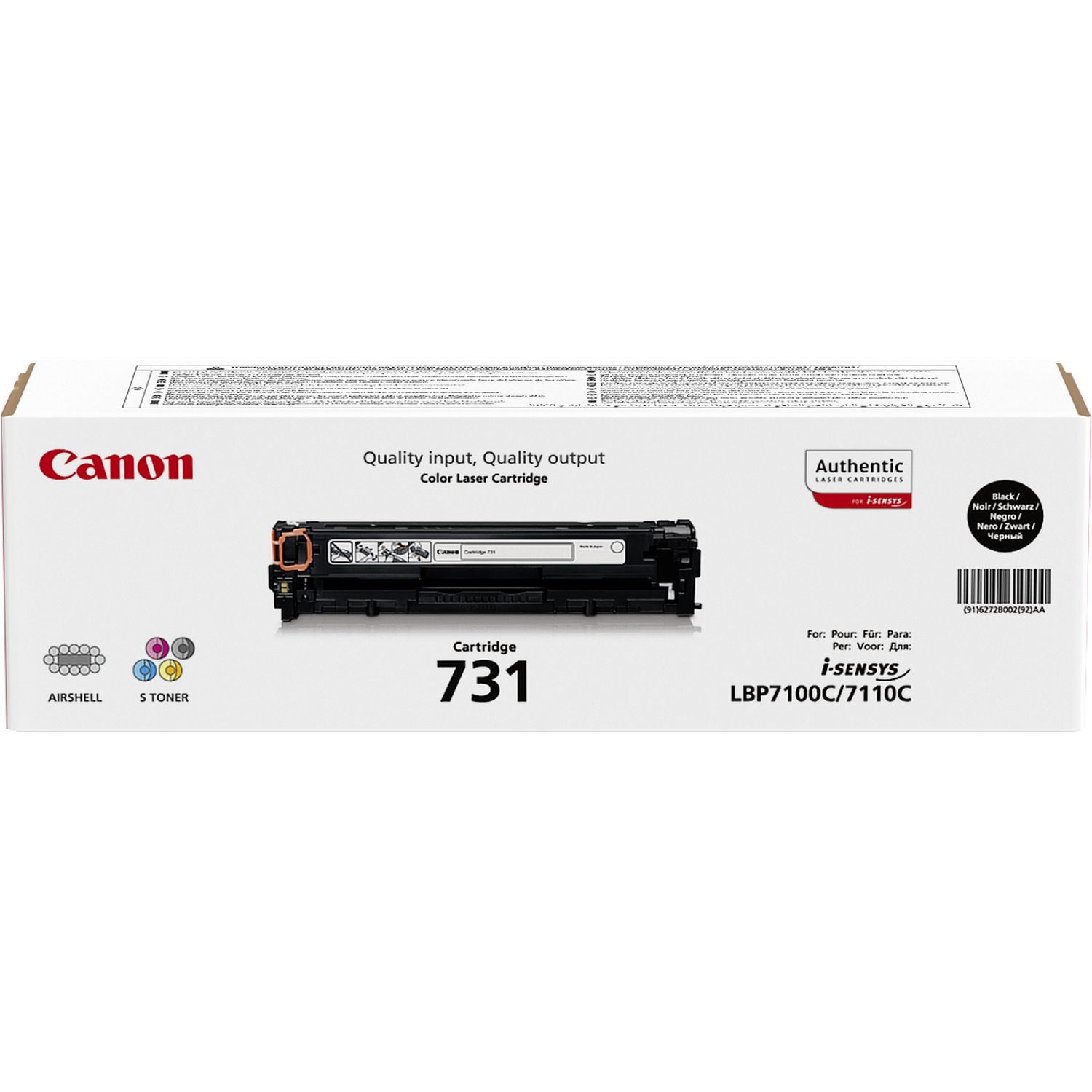 Canon 731 tonercartridge 1 stuk(s) Origineel Zwart - Afbeelding 4