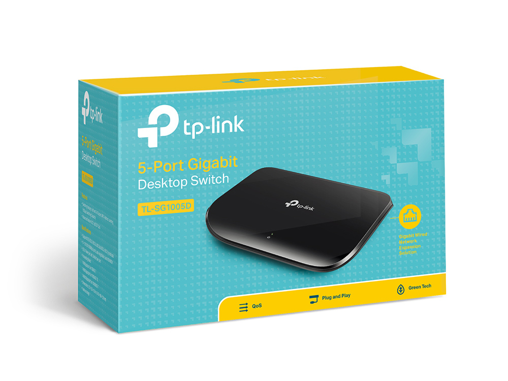 TP-Link TL-SG1005D netwerk-switch Unmanaged Gigabit Ethernet (10/100/1000) Zwart - Afbeelding 5