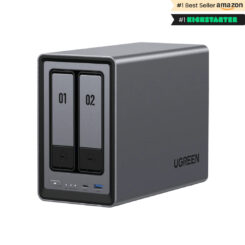 Ugreen NASync DXP2800 NAS System 2-Bay Compact Intel® N N100 8 GB DDR5 0 TB UGOS Pro Zwart - Afbeelding 2