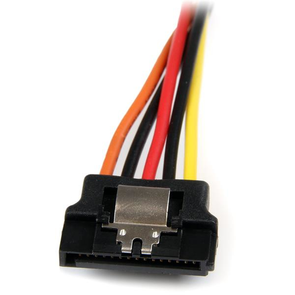 StarTech.com 15 cm vastklikkende SATA voeding-Y-splitterkabeladapter - M/F - Afbeelding 5