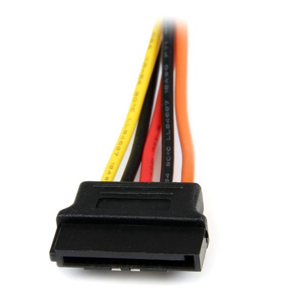 StarTech.com 15 cm vastklikkende SATA voeding-Y-splitterkabeladapter - M/F - Afbeelding 6