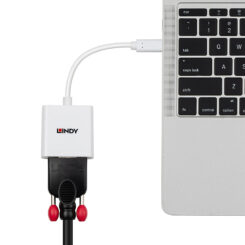 Lindy 43437 video kabel adapter 0,1 m USB Type-C VGA (D-Sub) Wit - Afbeelding 6