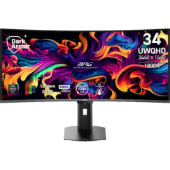 MSI MPG 341CQR QD-OLED X36 computer monitor 86,4 cm (34") 3440 x 1440 Pixels UltraWide Quad HD Zwart