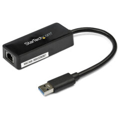 StarTech.com USB 3.0 naar Gigabit Ethernet Adapter, USB 3.0 Netwerkadapter NIC met USB Poort, USB naar RJ45 LAN GbE Adapter, USB Passthrough