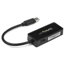 StarTech.com USB 3.0 naar Gigabit Ethernet Adapter, USB 3.0 Netwerkadapter NIC met USB Poort, USB naar RJ45 LAN GbE Adapter, USB Passthrough - Afbeelding 3