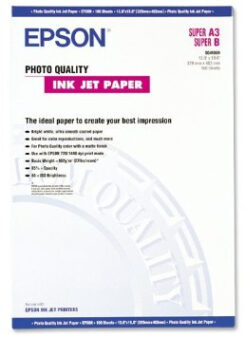 Epson Photo Quality Ink Jet Paper, DIN A3+, 104g/m2, 100 Vel