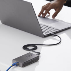 StarTech.com USB4 naar Ethernet Adapter, 10GbE, Multi-Gigabit, Thunderbolt Compatibel, 10GBASE-T/5G/2.5G NIC, 10G LAN Adapter, 0,5m USB4 Kabel, Win/Mac, TAA - Afbeelding 6