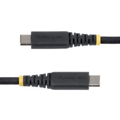 StarTech.com 15cm USB-C Laadkabel, 60W (3A) PD, Dual-Layer Gevlochten Nylon/TPE Mantel, Robuuste USB Type-C Oplaadkabel, USB 2.0 Fast Charge Kabel - Afbeelding 4