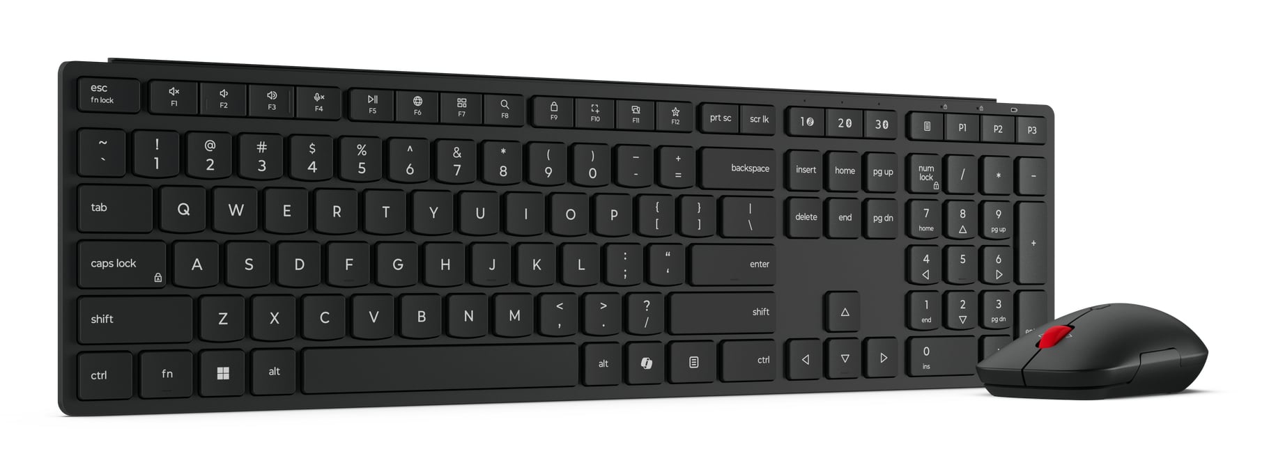 Lenovo 4X31S04814 toetsenbord Inclusief muis Kantoor RF-draadloos + Bluetooth Belgisch Zwart - Afbeelding 6