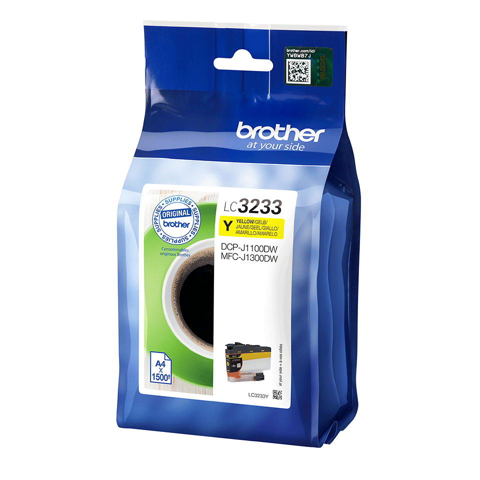 Brother LC3233Y inktcartridge 1 stuk(s) Origineel Normaal rendement Geel - Afbeelding 3