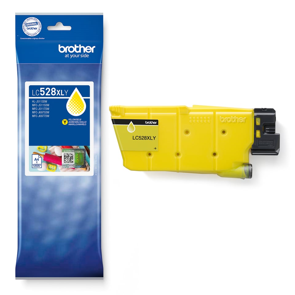 Brother LC528XLY Yellow Ink Cartridge inktcartridge 1 stuk(s) Origineel Ultrahoog rendement Geel - Afbeelding 4