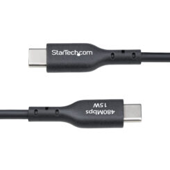 StarTech.com 1m USB-A naar USB-C Laadkabel, USB-A naar USB Type-C Oplaadkabel, Opladen & Synchroniseren, 3A Fast Charge, USB 2.0 Data Transfer Kabel, TPE Mantel, Zwart - Afbeelding 6