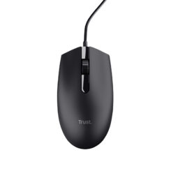 Trust TM-101 Bedrade Muis - Ambidextere muis – 3 knoppen – 1200 DPI – Business Model - Zwart - Afbeelding 3