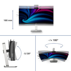 Philips 6000 series 34B2U6603CH/00 computer monitor 86,4 cm (34") 3440 x 1440 Pixels Wide Quad HD LCD Grijs - Afbeelding 6