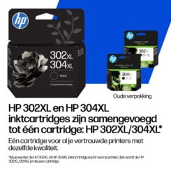 HP 302/304 originele driekleureninktcartridge - Afbeelding 4