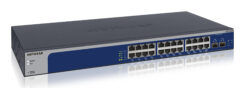NETGEAR XS724EM Managed L2 10G Ethernet (100/1000/10000) 1U Blauw, Grijs
