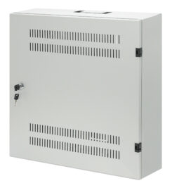 Intellinet Low-profile 19" wandkast met 4U horizontale en 2U verticale rails, slanke ruimtebesparende behuizing met slechts 170 mm diepte, ideaal voor AV/multimedia/surveillance, gemonteerd, grijs RAL 7035 - Afbeelding 2